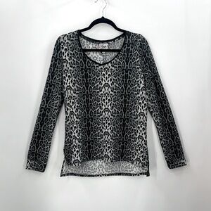 Lava Animal Print Knit Top